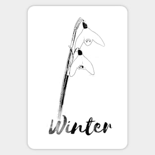 Winter Flower Sticker